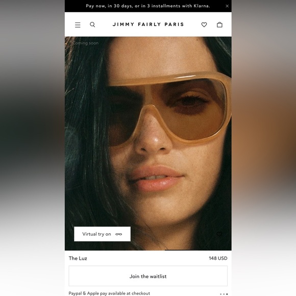 Jimmy Fairly Luz Yellow Shield Sunglasses - Picture 11 of 13